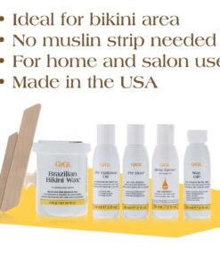 GiGi Brazilian Bikini Waxing Microwave Formula, Home Hair Removal Kit 26 618YrpGR6TL