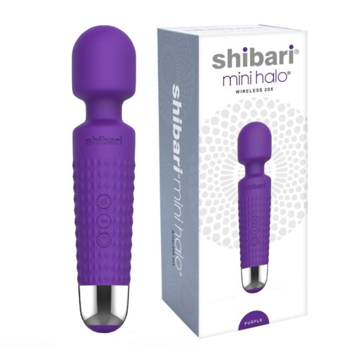 Shibari Mini Halo Vibrator, Wand Massager Vibe, Cordless, Quiet, High Power & Waterproof, Vibration Clitoris Stimulation, Adult Sex Toys, Personal Vibrator for Women, Sex Vibrators (Purple) Purple