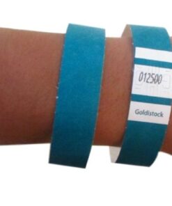 Heavier Tyvek Wristbands 7.5 Mil - Goldistock Select Series Teal (Blue/Green) 500 Count - ¾” Arm Bands - Paper-Like Party Armbands - Fan-Folded (Better Security) - Extra Durable Wrist Bands for Event #06 - Teal 11 618aKZokaXL