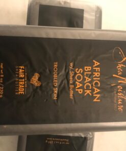 SheaMoisture Bar Soap African Black Soap for Troubled Skin Cleanser with Shea Butter 8 oz 6 Count (Pack of 1) 22 618bVoCmqFL