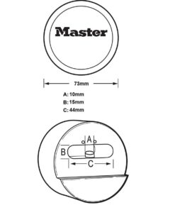 Master Lock Hasp, Solid Steel Hidden Hasp, 9 in. Wide, 770 23 618cwiNFL