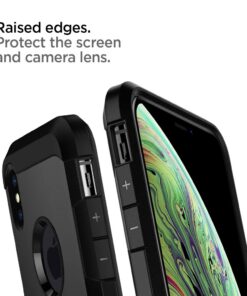 Spigen Tough Armor Designed for iPhone Xs Case (2018) / Designed for iPhone X Case (2017) - Matte Black 44 618g0UEprL 1