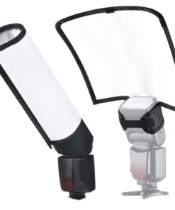 waka Flash Diffuser Reflector Kit - Bend Bounce Flash Diffuser+ Silver/White Reflector for Speedlight, Universal Mount for Canon, Nikon, etc. 21 618hidEet0L