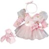 Sophia's - 18" Doll - Ballet Recital Set, Ballet Slippers & Tights - Light Pink 5 Piece