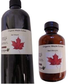 OliveNation Organic Maple Flavor Extract, PG Free, Non-GMO, Gluten-Free, Kosher, Vegan - 4 ounces 4 Ounce (Pack of 1)