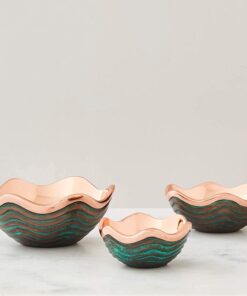 nambe Copper Canyon Bowl | 7-Inch Fruit Bowl for Kitchen Counter, Table, Mantel Décor | Decorative Scalloped Edge Vegetable Basket | Salad Serving Bowl | 21.5 Ounce 10 618mqvcQ5CL