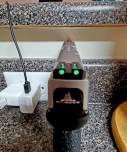 TRUGLO Fiber-Optic Handgun Night Sight | Compact Durable Snag-Resistant High-Visibility Red Front & Green Rear Sight for Handguns Smith & Wesson M&P Set 49 618nfGSgfAL 2