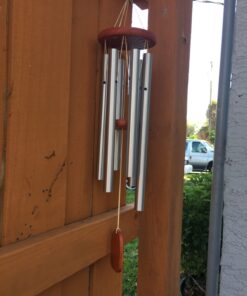 Woodstock Wind Chimes Amazing Grace Chime Medium (24'') Silver Wind Chime Inspirational and Memorial Gifts Wind Chimes for Outside Patio Home or Garden Decor (AGMS) 30 618ovGmCQYL