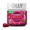 OLLY Women's Multivitamin Gummy, Overall Health and Immune Support, Vitamins A, D, C, E, Biotin, Folic Acid, Adult Chewable Vitamin, Berry, 45 Day Supply - 90 Count (Pack of 1) Gummies 37 618p8n DwAL