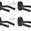 Top Stage 4-PACK Guitar Hangers Stands Hooks Holders Wall Mount Plastic Body, Black 4 618q9ZhgHYL