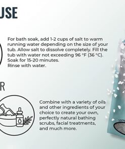 Dead Sea Salt Coarse Grain 100% Natural and Pure for Psoriasis Eczema Acne & Other Dermatological Needs by Natural Elephant (5 Pound Bag (2.25 kg)) 5 Pound Bag (2.25 kg) 12 618tYVXGhcL