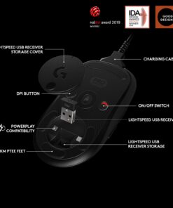 Logitech G Pro Wireless Gaming Mouse with Esports Grade Performance, Black 37 618uWzdSlL