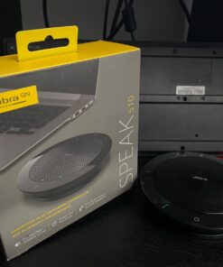 Jabra Speak 510 UC Wireless Bluetooth Speakerphone – Outstanding Sound Quality, Portable Conference Speaker for Holding Meetings Anywhere - Certified for Zoom & Google Meet UC Optimized (Standard) 32 618unwuWqHL