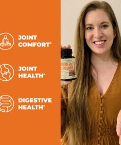 Turmeric Curcumin & Black Pepper Extract. High Absorption Joint Support Supplement with Bioperine. 95% Curcuminoids. Antioxidant Turmeric Supplement for Inflammation Balance & Immune Support. 1200mg Turmeric 1200mg 19 618wyjO21DL