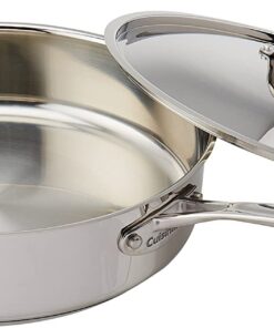 Cuisinart Stainless Steel, 5.5 Quart Sauté Pan w/ Cover, Helper Handle, Chef's Classic, 733-30H 23 618xJvCijOL
