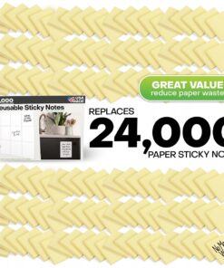 Dry Erase Reusable Sticky Notes | 4x6 12-Pack | 2-Year Re-Stickable & Erasable Post Notes | Smudge-Free Tackie Marker | Made in the USA by M.C. Squares 20 618xLbUxJtL