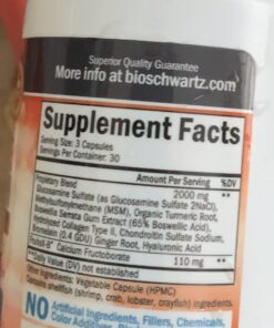 Glucosamine Chondroitin MSM 2110mg - Joint Support Supplement with Turmeric Curcumin for Hands Back Knee & Joint Health for Men & Women - Gluten-Free Non-GMO Supplement - Made in USA - 90 Capsules 90 Count (Pack of 1) 41 618xeQhvUL 3