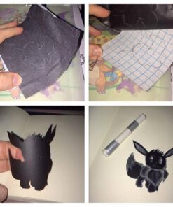 MyArtscape Graphite Transfer Paper - 9" x 13" - 50 Sheets - Waxed Carbon Paper for Tracing (Black) 38 618yUiw8k7L