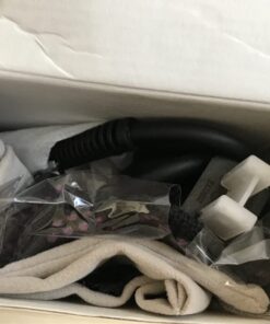 Ionic Hair Straightener Brush Upgrade 2.0,GLAMFIELDS Electrical Heated Hair Straightening with Faster Heating, MCH Ceramic Technology, Auto Temperature Lock, Anti Scald, Heat Resistant Glove(Black-01) Black 45 618zEFkdp8L