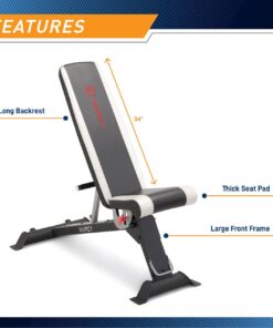 Marcy Adjustable Utility Bench for Home Gym Workout SB-670 27 618zc PG5L