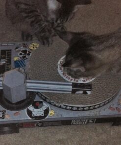 Suck UK Cat Scratcher ; Dj Cat Scratch Turntable ; Cardboard Cat House ; Cat Scratch Pad ; Cat Scratcher House & Cat Playhouse ; Novelty Interactive Cat Toys For Indoor Cats ; Funny Cat Accessories 36 618zhCxkcxL