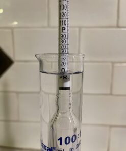 HYDROMETER - ALCOHOL, 0 - 200 PROOF and Tralle 28 619 EL82 4L