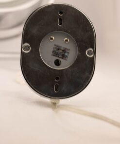 JERDON Two-Sided Wall-Mounted Makeup Mirror with Halo Lighting - Lighted Makeup Mirror with 5X Magnification & Wall-Mount Arm - Plug in Round Mirror with Nickel Finish Wall Mount - Model HL65N 18 61926WEOgL