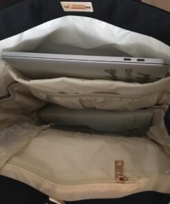 Baby Diaper Bag Backpack with Stroller Hooks, Pipi bear Multi-function Stylish Travel Diaper Back Pack for Mom and Dad, Baby Changing Bag, Maternity Nappy Bag for Boys and Girls, Large Capacity, Black 93 61938MRDIwL