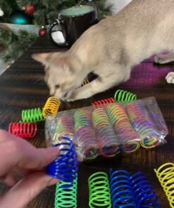 SPOT Ethical Products Ethical Wide Colorful Springs Cat Toy, Medium Breeds 33 6193MMe70mL
