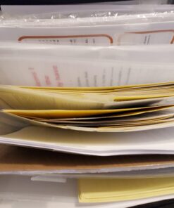 ENGPOW Expanding File Folder with Portable-Handle Document Organizer Briefcase Business Filing Bag A4 and Letter Size 13 Pockets Labels Zipper Closure Fireproof Non-Itchy Silicone Coated 24 6194O9pPfL