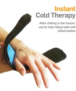 NatraCure Cold Therapy Wrap (Regular) with 14" Strap - 2 Pack - Small Reusable Gel Ice Pack Compress for Injuries and Pain Relief, Hand, Arch of Foot, Wrist, Elbow, Arthritis, Neuropathy - 715 CAT2PK 3x5 Inch (Pack of 2) 17 6194RTzyiLL