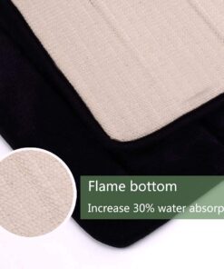 FINDNEW [Update Non-Slip Soft Microfiber Memory Foam Bath Mat,Toilet Bath Rug,with Increased Friction Bottom Washable Quickly Drying Bathroom mats (16" X 24", Black) 16"X 24" 24 6194nl4iqvS