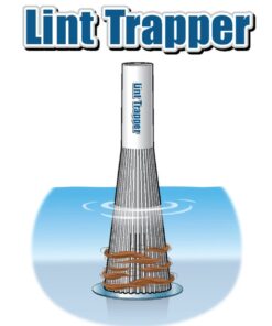 Lint Hair Trapper for filtering Washing Machine Utility Tub and Sink drains-reusable and customizable with built-in overflow guard. Traps Lint, hair and debris from drains, replaces all Mesh filters 27 6196n1AtaeL