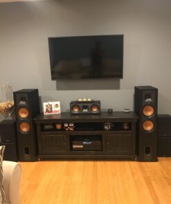 Klipsch R-52C Powerful Detailed Center Channel Home Speaker - Black Single 52 6198ArGaXTL