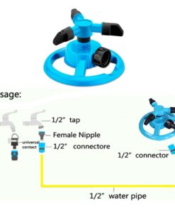 Kadaon Lawn Sprinkler Automatic Garden Water Sprinklers Lawn Irrigation System Large Area Coverage Rotation 360 Degree 16 6198OU3Zo5L