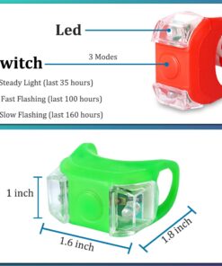 Alternative view of Botepon Battery Operated Kayak Navigation Lights, Marine Led Boat Lights, Boat Bow Lights and Stern Lights for Pontoon Boat Bass Boat Jon Boat Dinghy Kayak Yacht Jet Ski 1Pcs Red, 1Pcs Green