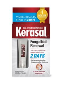 Kerasal Nail Renewal, Restores Appearance of Discolored or Damaged Nails, 0.33 fl oz (Packaging May Vary) 27 619Bt7FGwJL