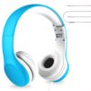 LilGadgets Connect+ Kids Headphones Wired with Microphone, Volume Limiting for Safe Listening, Adjustable Headband, Cushioned Earpads for Comfort, Toddler Headphones, Blue 17 619CH6SxhcL
