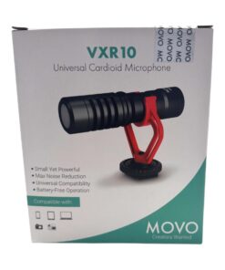 Movo VXR10 Universal Shotgun Mic for Camera - Camera Microphone for DSLR, iPhone and Android Smartphones - Compatible with Canon EOS, Nikon, and Sony Cameras - with Shock Mount, Deadcat Windscreen 31 619DRnMfVXL