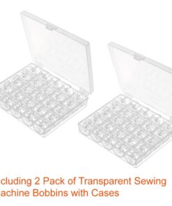 Paxcoo 50 Pcs Sewing Machine Bobbins with Case for Brother Singer Janome 15 619DhMtNaL