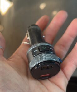 IMDEN Bluetooth 5.0 FM Transmitter for Car, 3.0 Wireless Bluetooth FM Radio Adapter Music Player FM Transmitter/Car Kit with Hands-Free Calling and 2 USB Ports Charger Support USB Drive 52 619EAFYqRiL