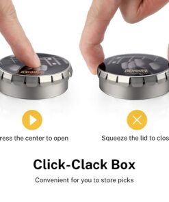 Donner Celluloid Guitar Picks 16 Pack with Tin Box includes Thin, Medium, Heavy & Extra Heavy Picks, for Acoustic Guitar Electric Guitar Ukulele 16 Pcs Picks Dazzle pattern 31 619EP0yFN L 1