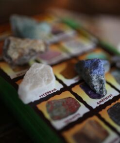 ROCK ON! Geology Game with Rock & Mineral Collection – Collect and Learn with STEM-based Educational Science Kit in Carrying Tote - Amethyst, Rhodonite, Selenite Crystal, Unakite and lots more 36 619FsQw9ORL 2