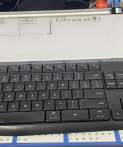 Quartet Glass Dry Erase White Board, Desktop Computer Pad for Notetaking, 18" x 6" Whiteboard, Clean Erase Surface with Storage, 1 Dry Erase Marker, White Surface (GDP186) 46 619Gl6YK tL