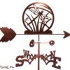 SWEN Products Hand Made Dragonfly Flat Post Mount Weathervane ~New~ 49 619He LK88L