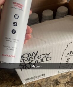 UPTIME – Original Citrus - Zero Sugar (12 Pack), Premium Energy Drink, 12oz Bottles, Natural Caffeine, Sparkling, Natural Flavors, 5 Calories 12 Fl Oz (Pack of 12) 15 619MF1ojLhL