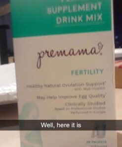 Premama Fertility Support for Her Powder Packets, Multivitamin Supplement To Support Normal Ovulatory Function and Egg Quality, Gluten-Free, Vegan, Unflavored, 28 Single-Serve Packets 34 619MH6LuSHL