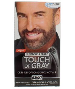 JUST FOR MEN Touch of Gray Mustache & Beard Hair Treatment, Dark Brown & Black 1 ea (Pack of 2) 6 619MtpiBOtL