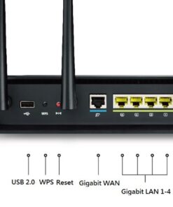 "ASUS AC3200 Tri-Band Gigabit WiFi Router, AiProtection Lifetime Security by Trend Micro, Adaptive QoS, Parental Control (RT-AC3200)" 31 619NfWZKhL