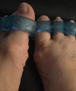 DR. JK- ToePal Gel Toe Separator, 2 Pairs, Toe Spacers, Toe Straightener, Hammer Toe Straightener, Toe Spreader, Toe Stretcher, Toe Corrector for Women and Men, Bunion Corrector Blue 27 619Og4aGQLL